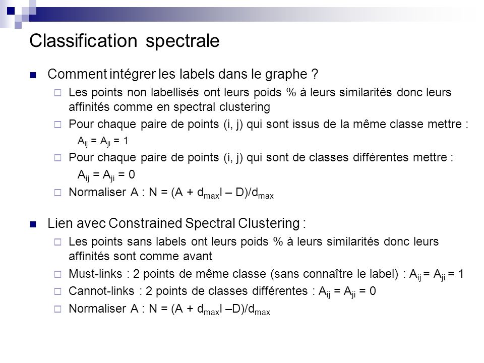 Classification spectrale