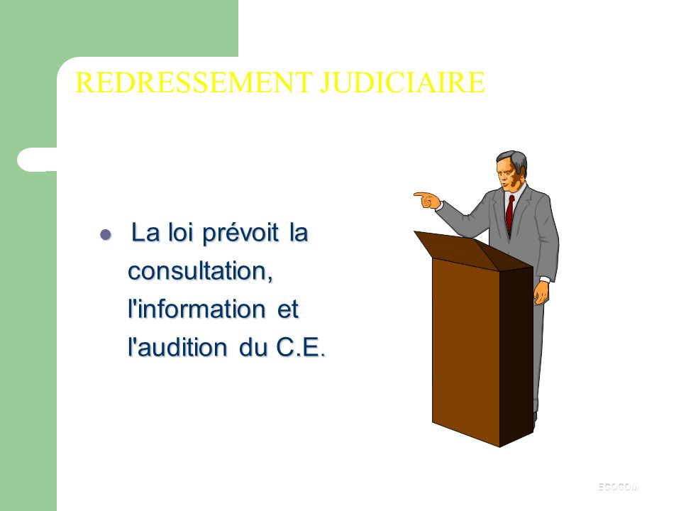 REDRESSEMENT JUDICIAIRE