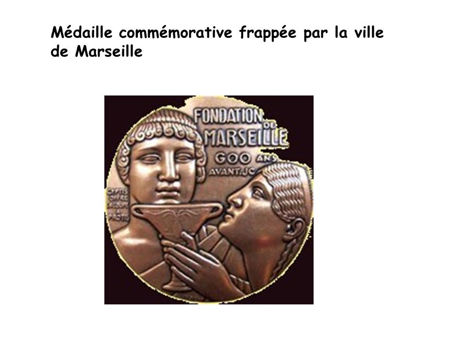 Médaille commémorative frappée par la ville de Marseille