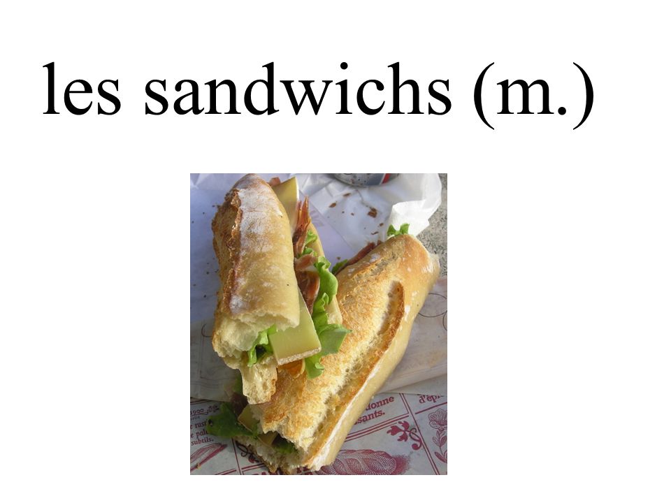 les sandwichs (m.)