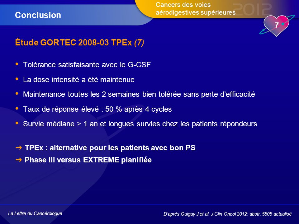 Conclusion Étude GORTEC TPEx (7)