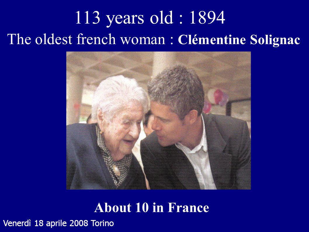 The oldest french woman : Clémentine Solignac