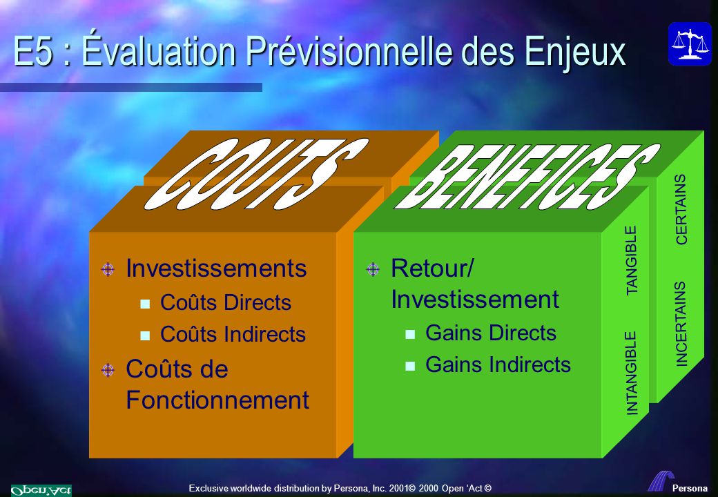 E5 : Évaluation Prévisionnelle des Enjeux