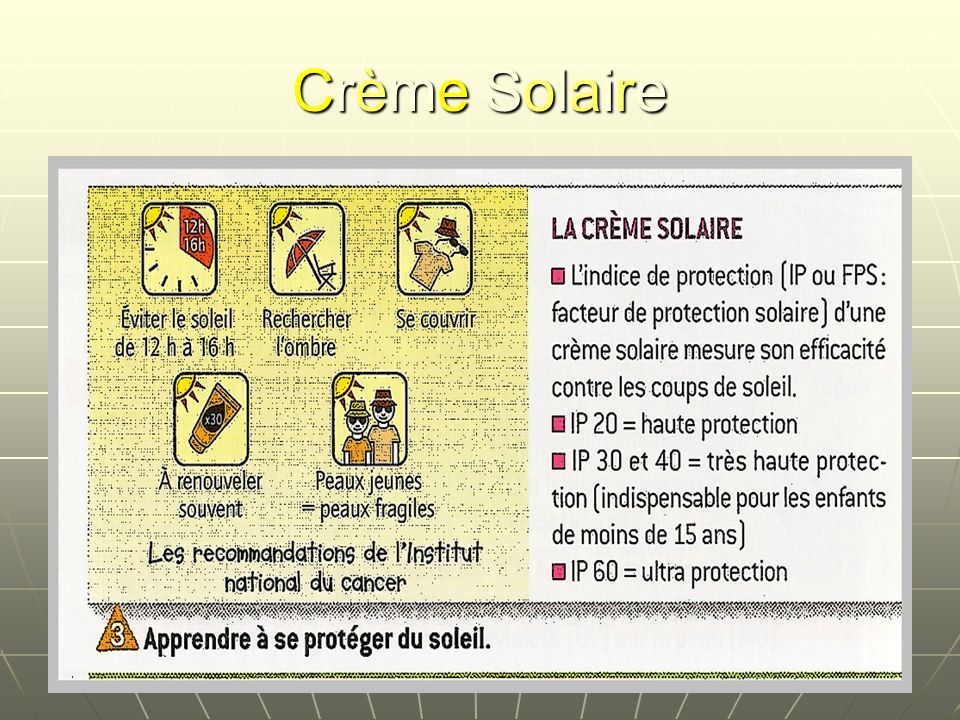 Crème Solaire