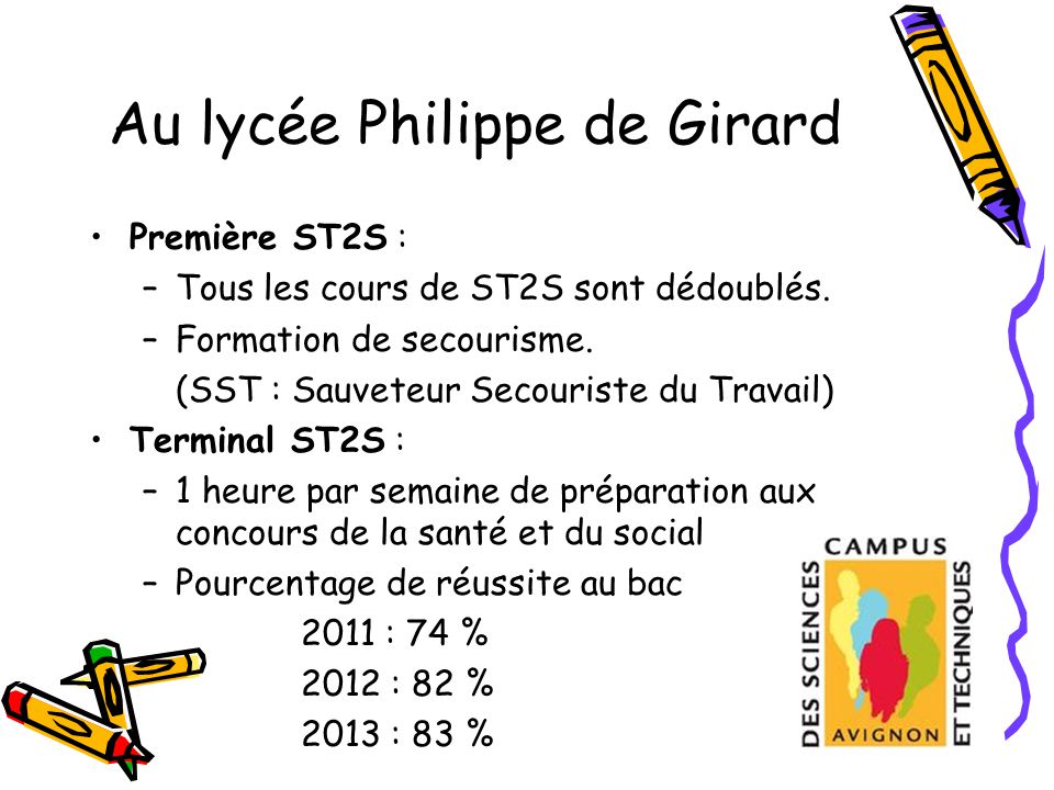 Au lycée Philippe de Girard