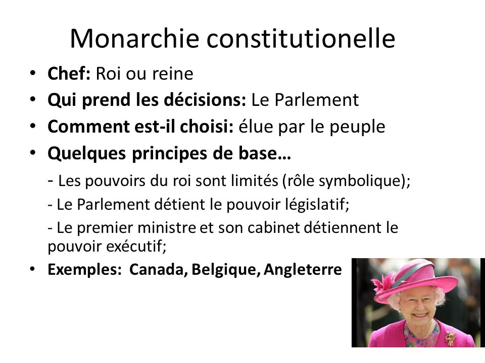 Monarchie constitutionelle