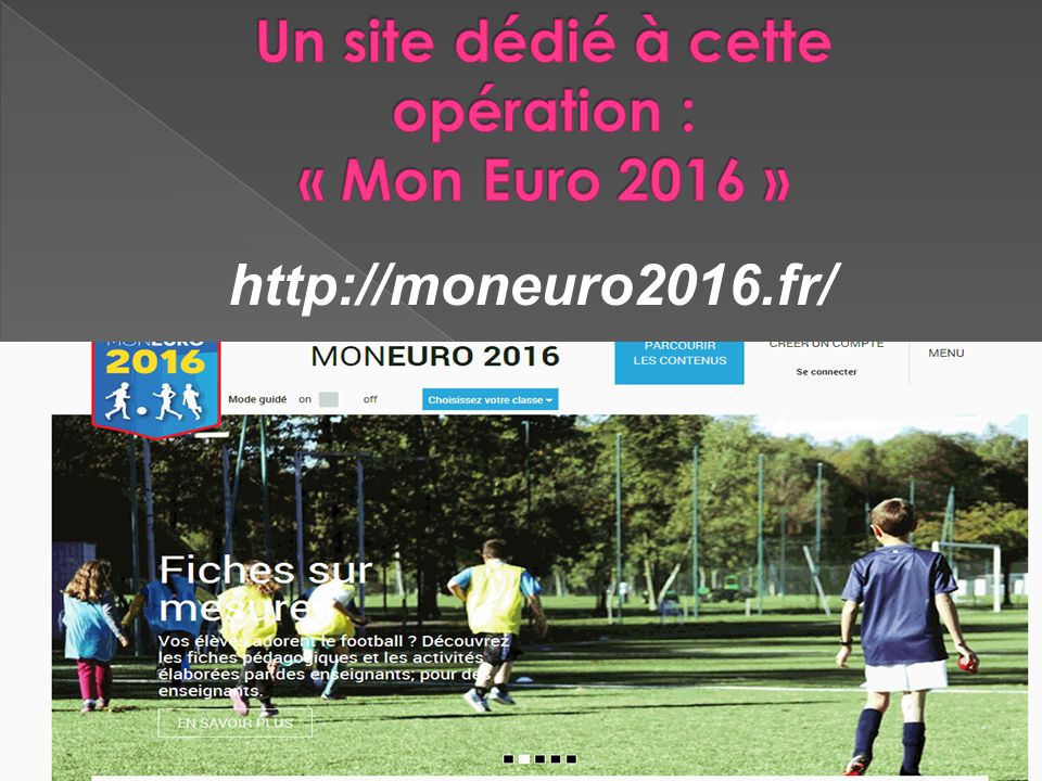 Un site dédié à cette opération : « Mon Euro 2016 »
