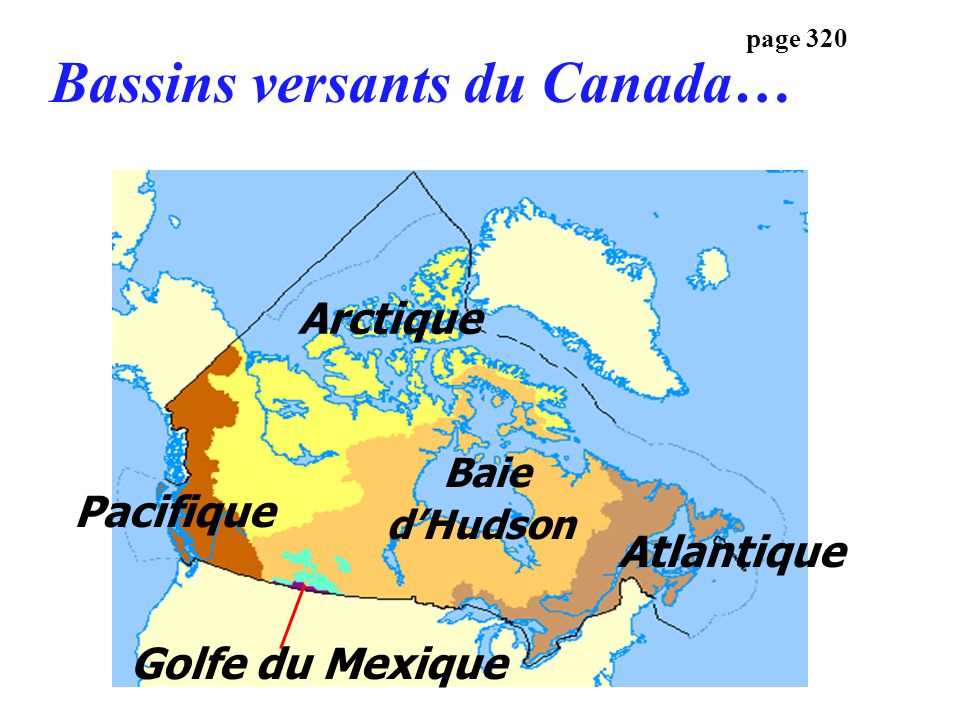 Bassins versants du Canada…