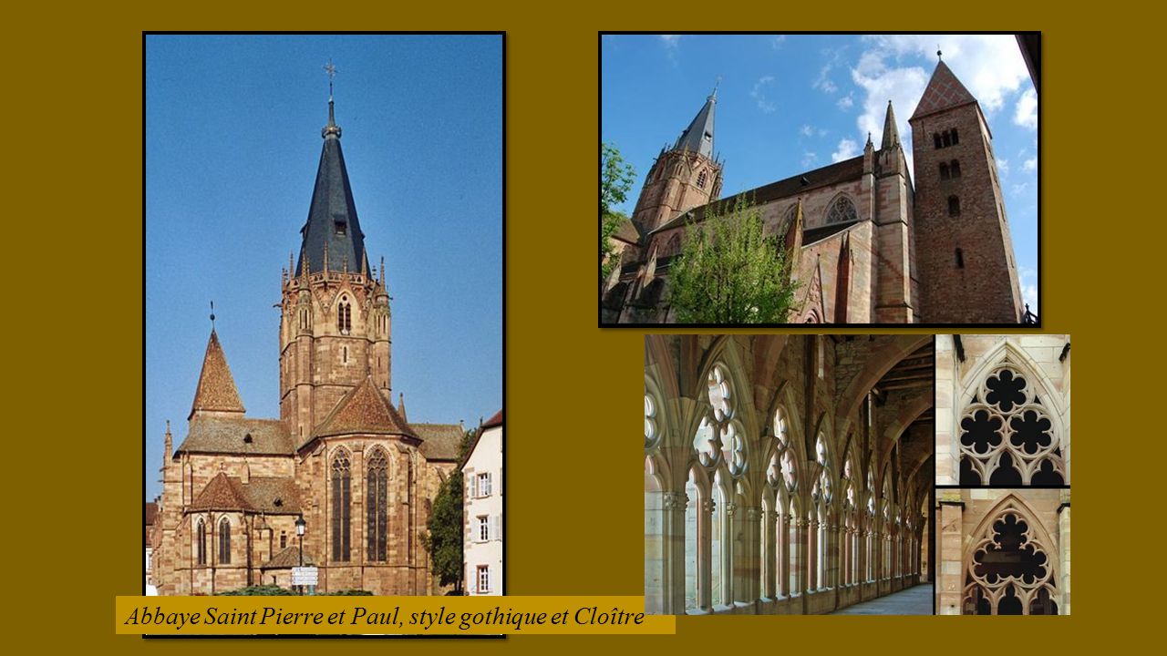 Abbaye Saint Pierre et Paul, style gothique et Cloître