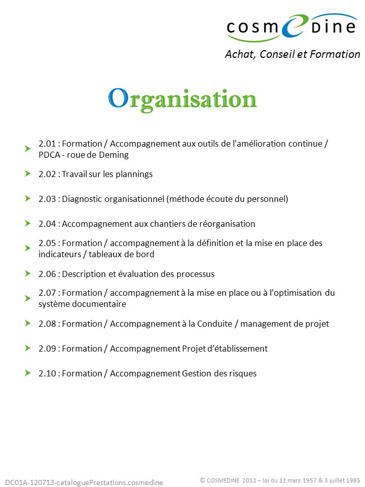Organisation Achat, Conseil et Formation