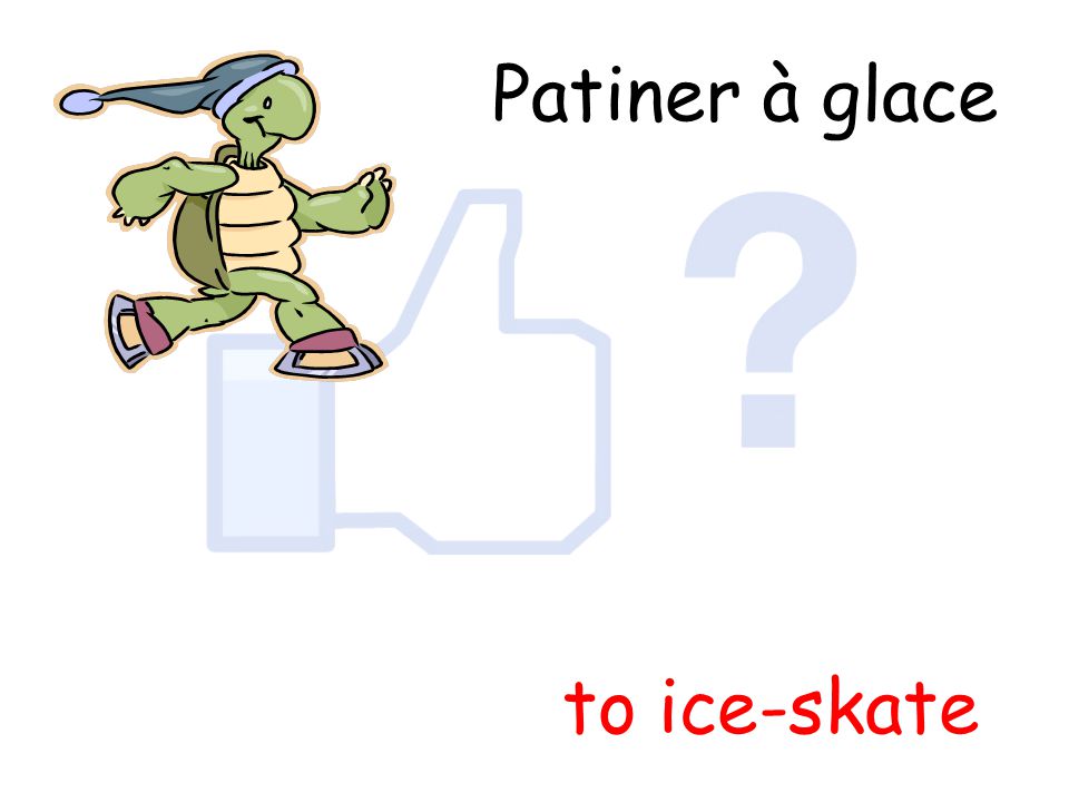 Patiner à glace to ice-skate