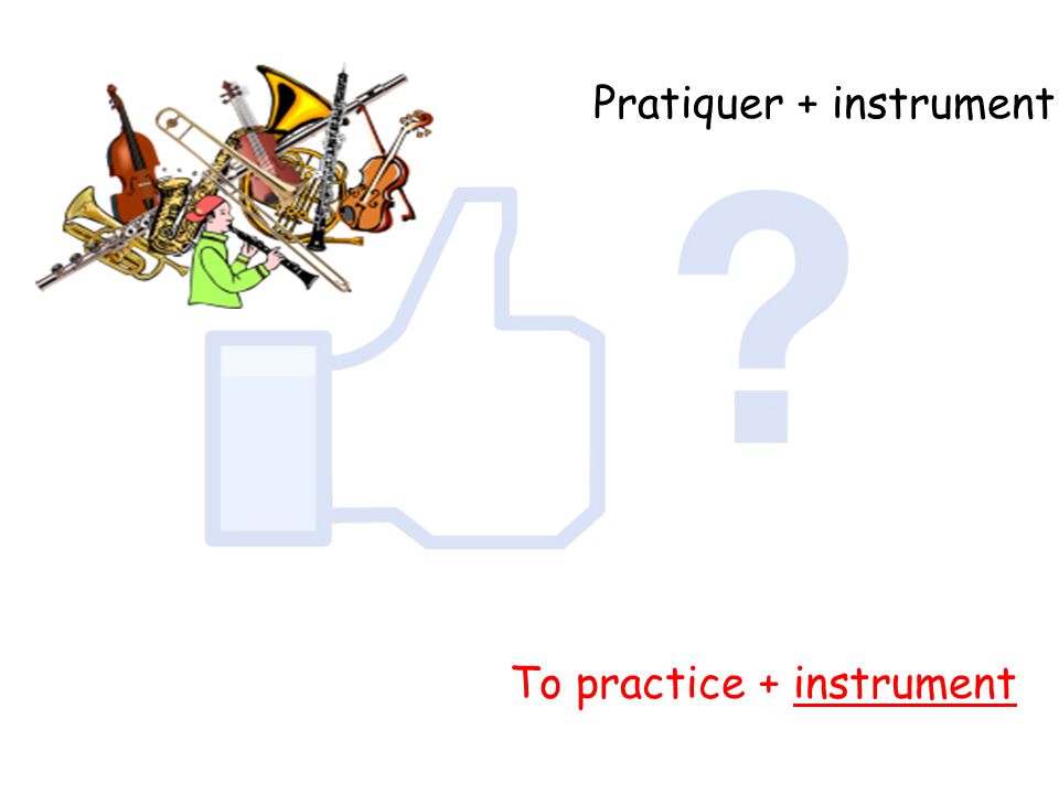 To practice + instrument