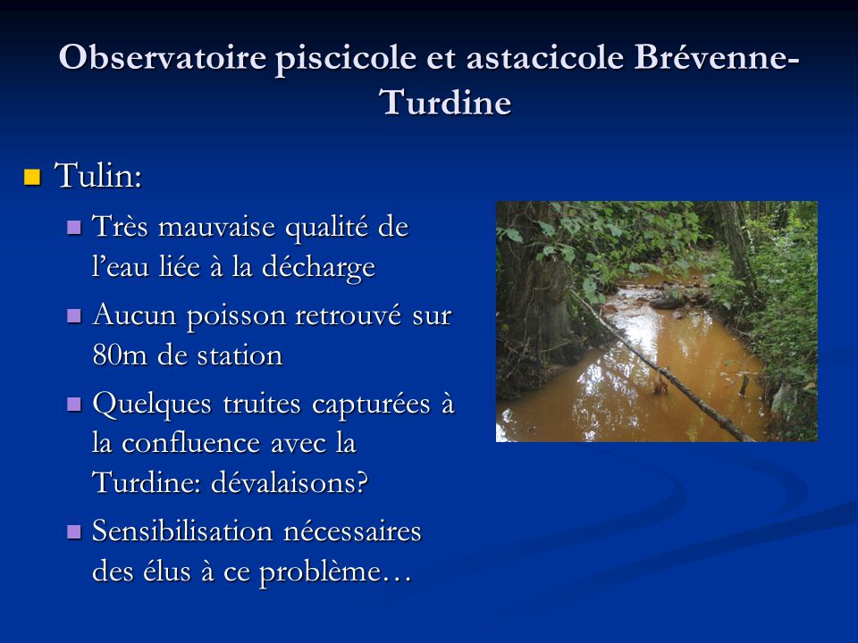 Observatoire piscicole et astacicole Brévenne-Turdine