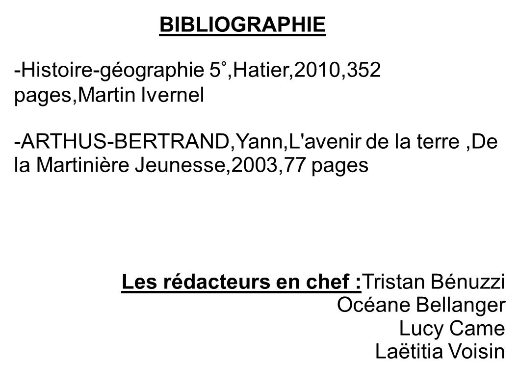 BIBLIOGRAPHIE -Histoire-géographie 5°,Hatier,2010,352 pages,Martin Ivernel.