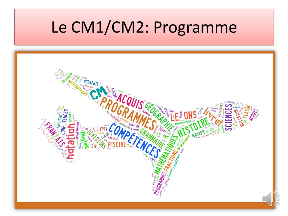 Le CM1/CM2: Programme