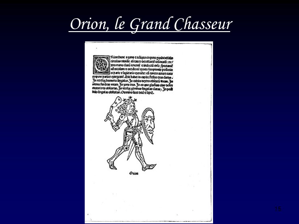 Orion, le Grand Chasseur