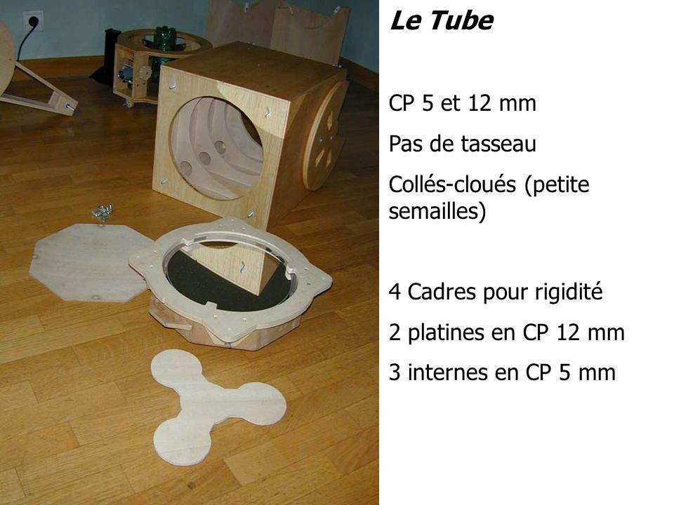 Le Tube CP 5 et 12 mm Pas de tasseau Collés-cloués (petite s les)