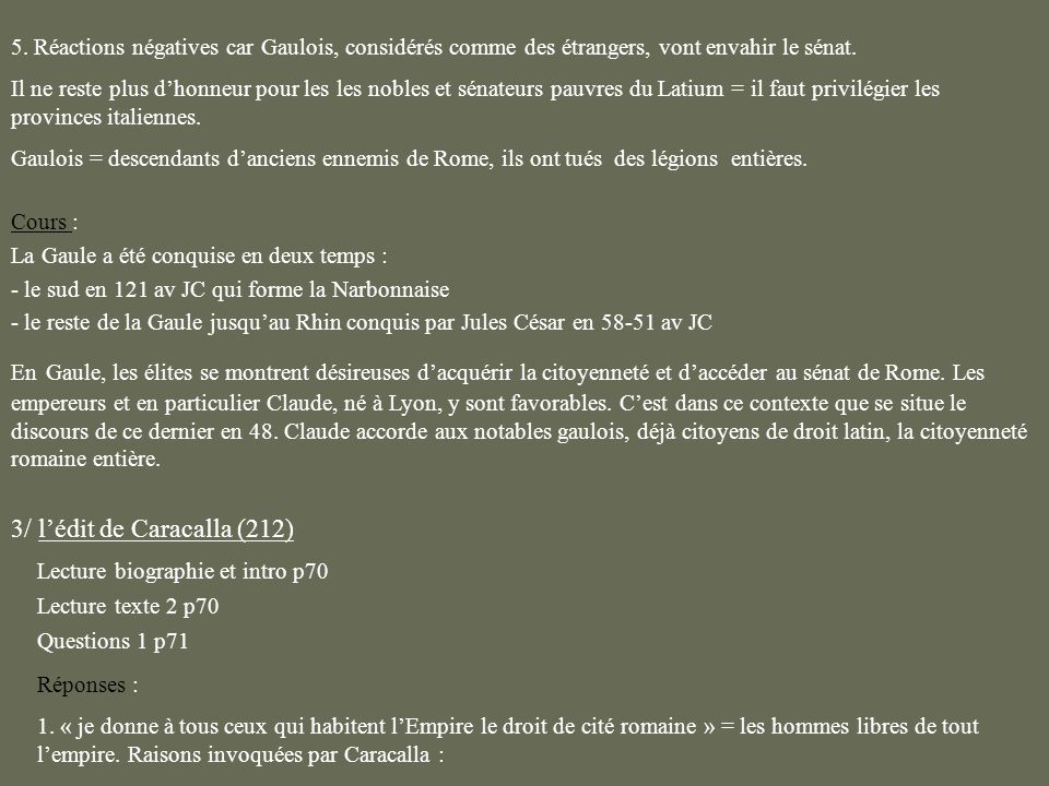 3/ l’édit de Caracalla (212)
