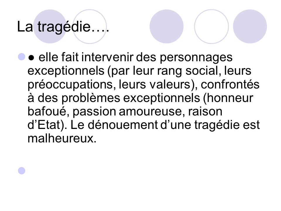 La tragédie….