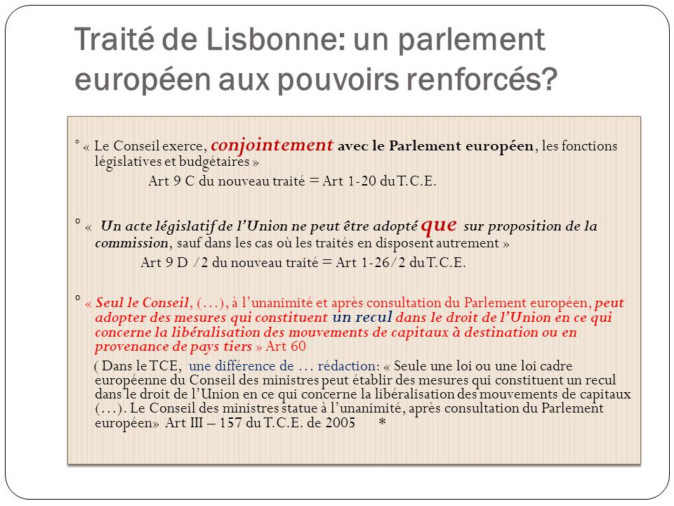 Traité de Lisbonne: un parlement européen aux pouvoirs renforcés