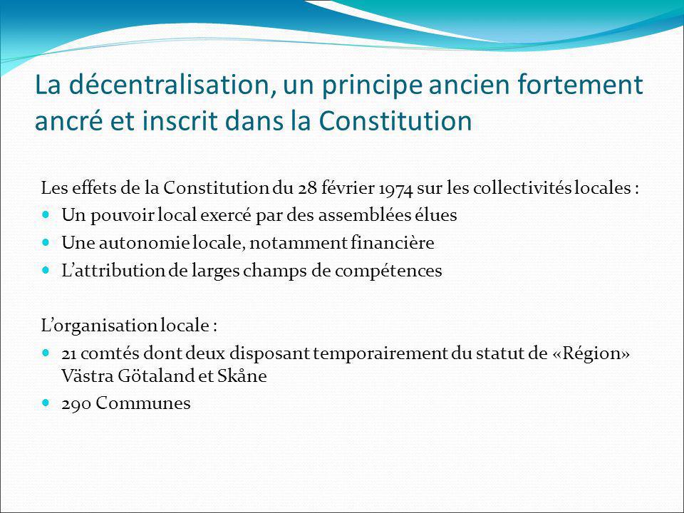 La décentralisation, un principe ancien fortement ancré et inscrit dans la Constitution