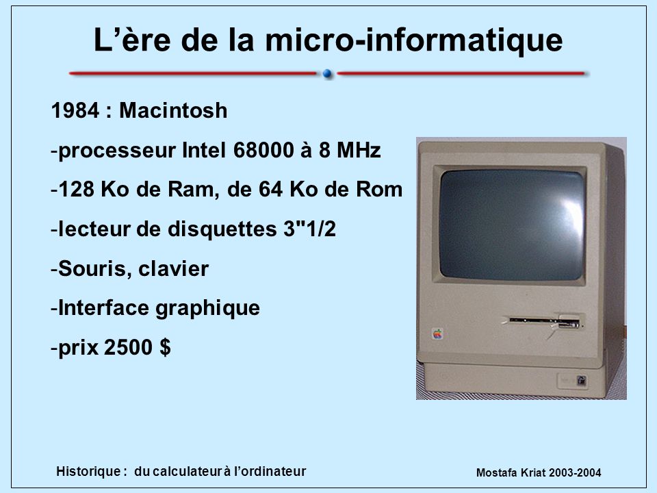 L’ère de la micro-informatique