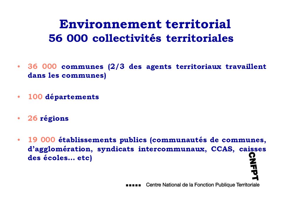 Environnement territorial collectivités territoriales
