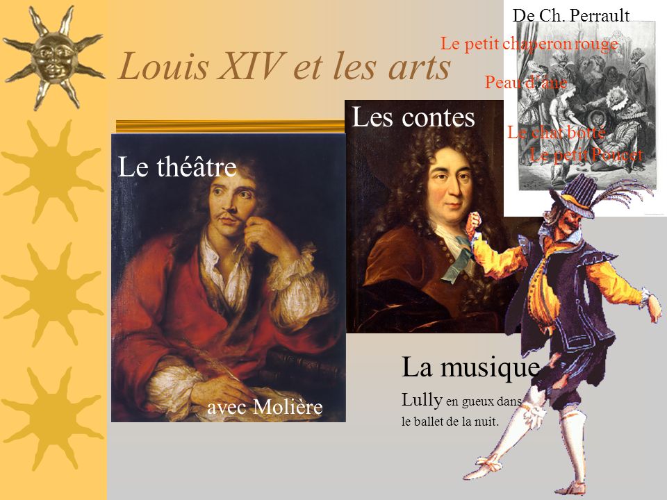 Louis XIV et les arts Les contes Le théâtre La musique avec Molière