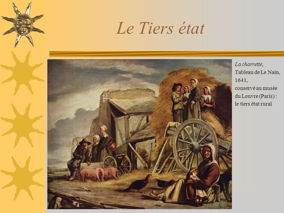Le Tiers état La charrette, Tableau de Le Nain, 1641,