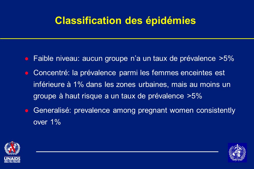 Classification des épidémies