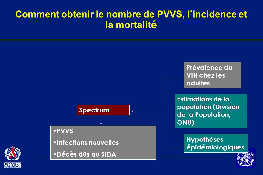 Comment obtenir le nombre de PVVS, l’incidence et la mortalité