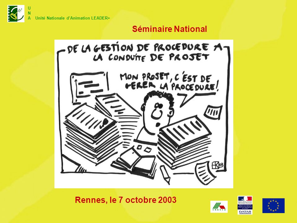 Séminaire National Rennes, le 7 octobre 2003