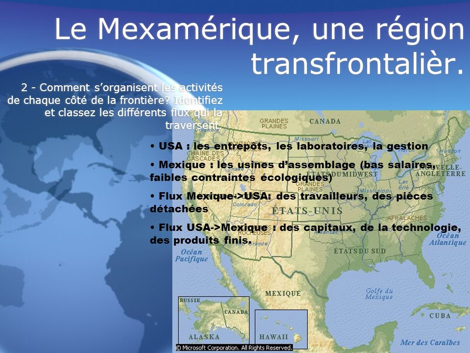 Le Mexamérique, une région transfrontalièr.