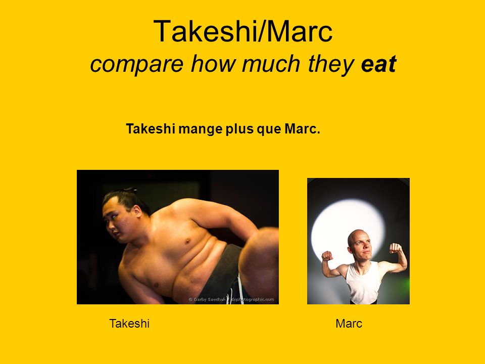 Takeshi/Marc compare how much they eat