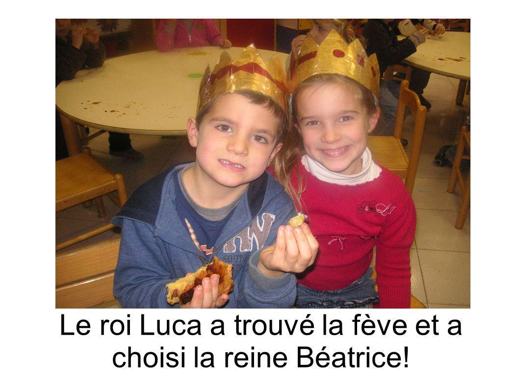 Le roi Luca a trouvé la fève et a choisi la reine Béatrice!