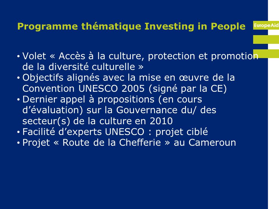 Programme thématique Investing in People