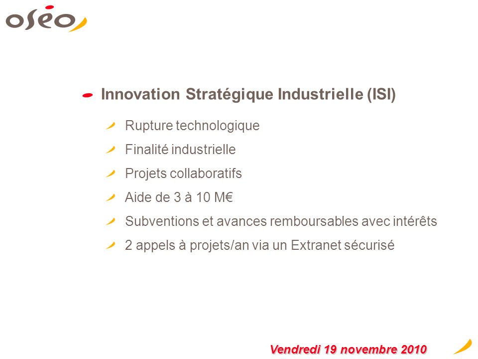 Innovation Stratégique Industrielle (ISI)