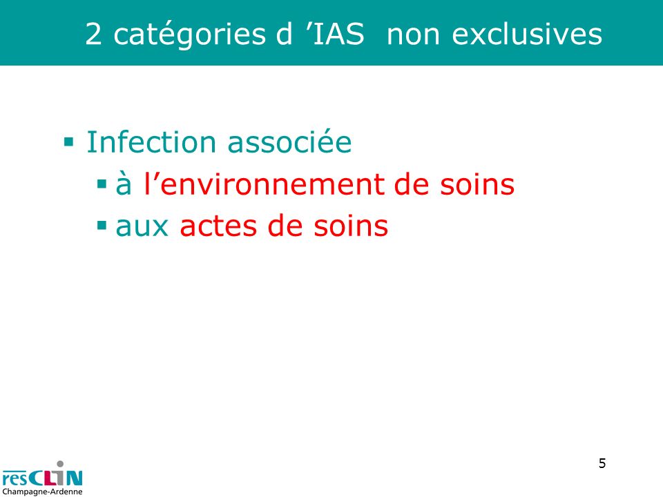 2 catégories d ’IAS non exclusives
