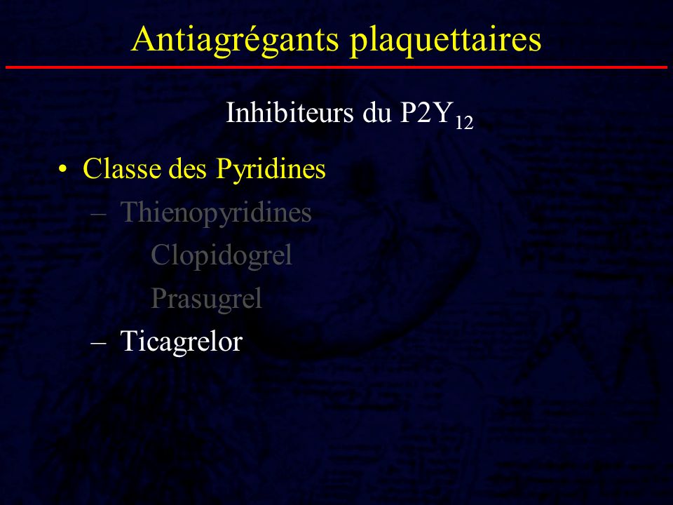 Antiagrégants plaquettaires