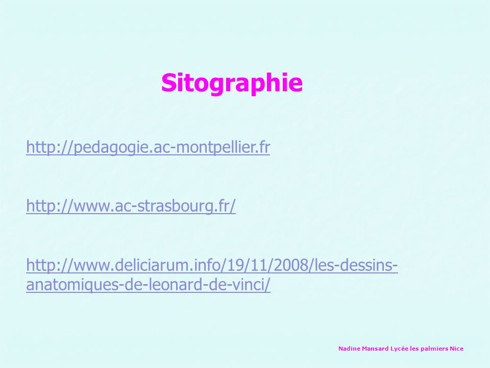 Sitographie