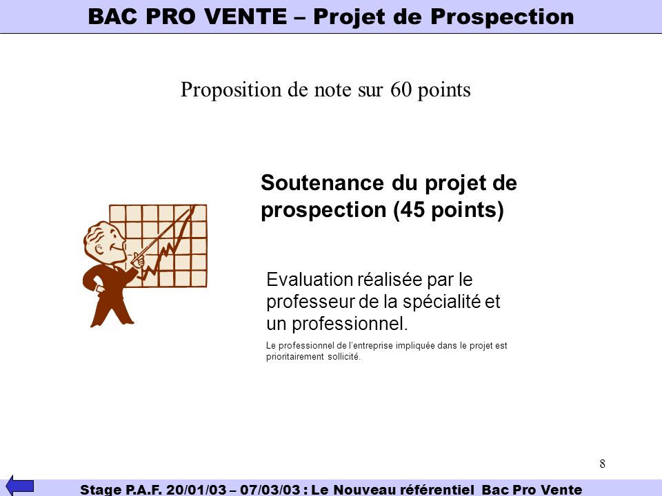 BAC PRO VENTE – Projet de Prospection
