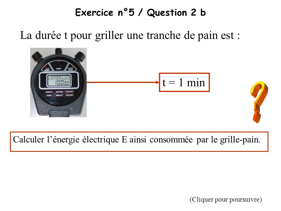 Exercice n°5 / Question 2 b