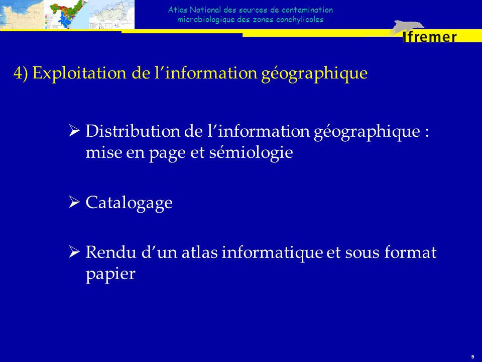 4) Exploitation de l’information géographique