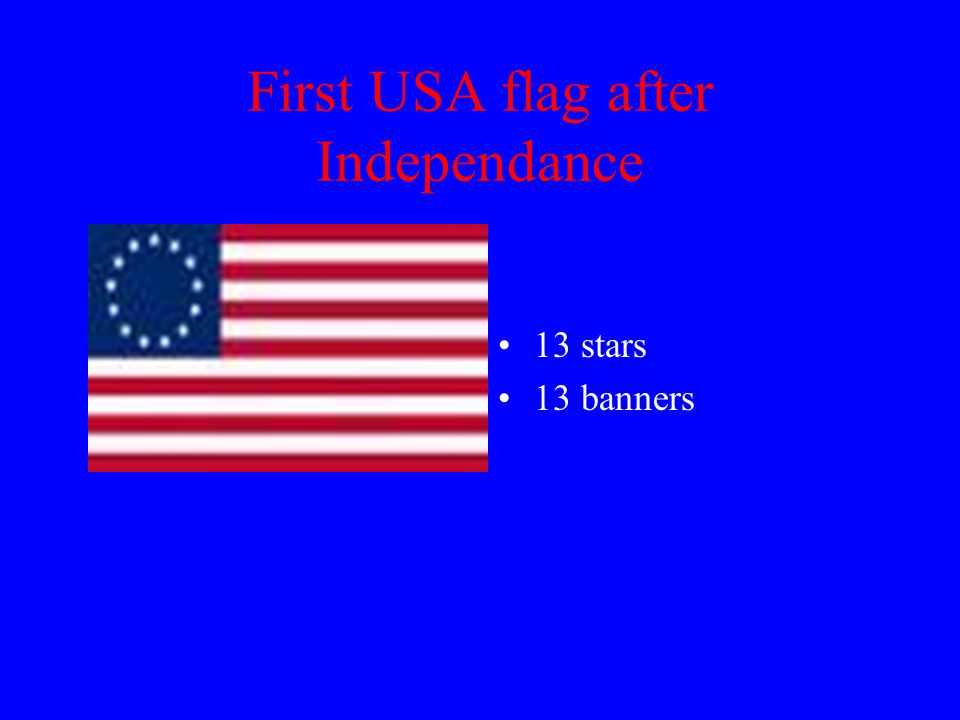 First USA flag after Independance