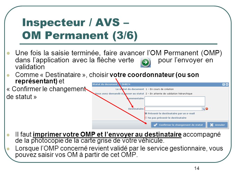 Inspecteur / AVS – OM Permanent (3/6)