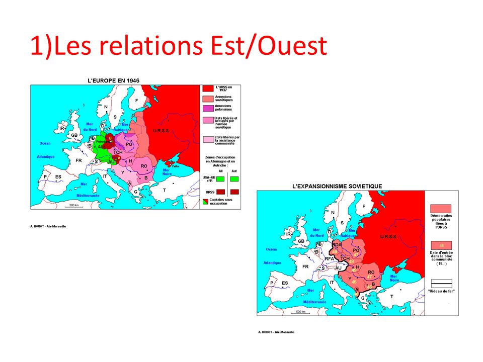 1)Les relations Est/Ouest