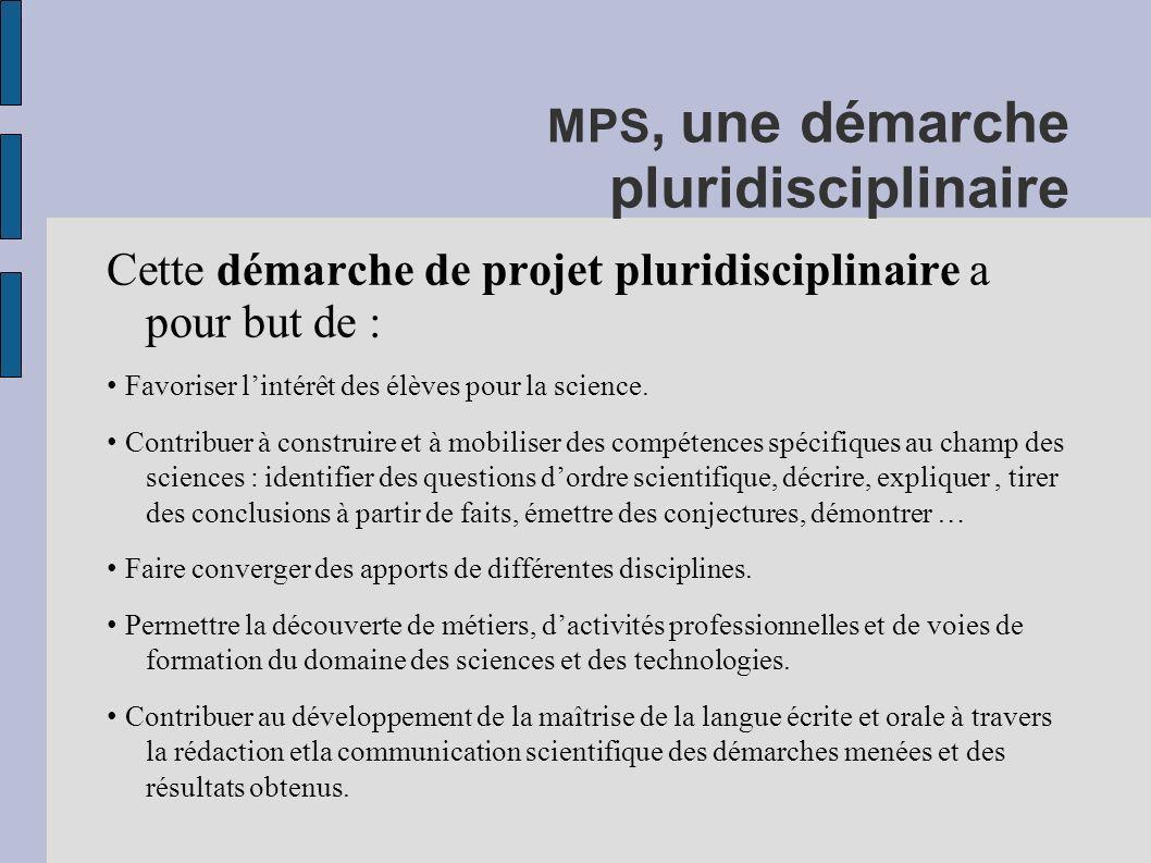 MPS, une démarche pluridisciplinaire