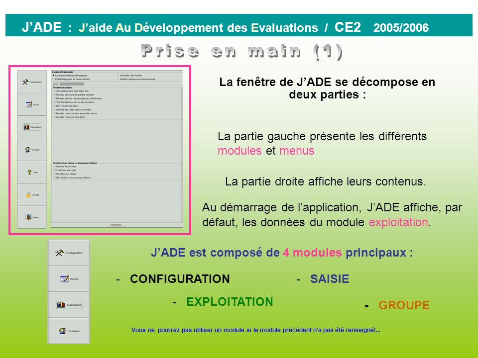 J’ADE : J’aide Au Développement des Evaluations / CE2 2005/2006