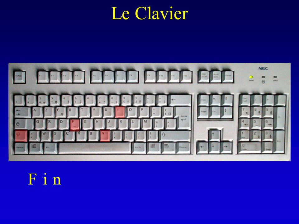 Le Clavier F i n
