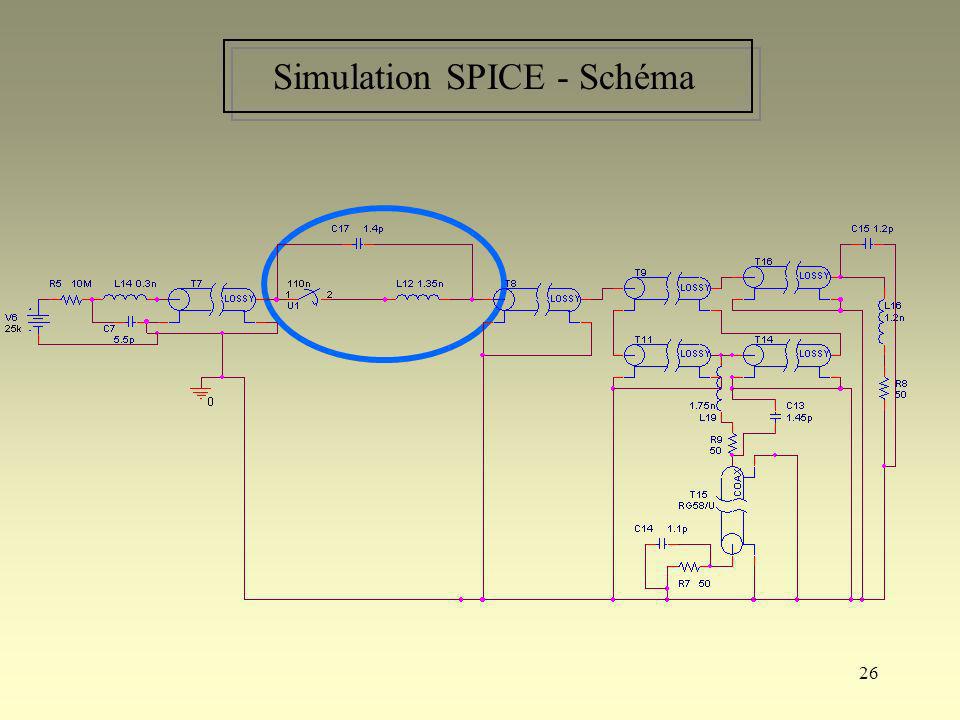 Simulation SPICE - Schéma